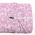 Small Mauve Leafy Floral Knit Swiss Dot Fabric (sold by half yards)