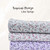 Purple Lilac Sprigs Tropical Breeze Fabric (sold by half yards)