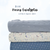 Beth's Exclusive Blue Vining Eucalyptus Poly Swiss Dot Fabric