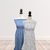 Beth's Exclusive Blue Vining Eucalyptus Poly Swiss Dot Fabric