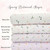 Beth's Exclusive Botanical Diamonds And Sprigs 4 Way Stretch Crinkle Poly (sold by half yards)