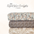 Olive Silver Eucalyptus Sprigs Polyester Fabric (sold by half yards)