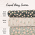 Beth's Exclusive Sage with Peach Floral and Sprigs Knit Swiss Dot Fabric (sold by half yards)
