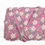 Beth's Exclusive Hot Pink with Peach Floral and Sprigs Round Poly Swiss Dot Fabric (sold by half yards)