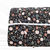 Beth's Exclusive Black Southern Summer Floral 4-way Stretch Crinkle Poly Fabric (sold by half yards)
