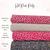 Beth's Exclusive Light Pink with Scattered Leaves Penny Size Linen Swiss Dot Fabric (sold by half yards)