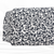 Black and White Scattered Leaves Polyester Fabric (sold by half yard)