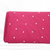 Red with White  Diamonds 4 Way Stretch Crinkle Poly Fabric (sold by half yards)