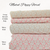 Pink and Tan Sprigs 4 Way Stretch Crinkle Poly Fabric (sold by half yards)