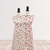 Beth's Exclusive Medium Flowers Variegated Rib Knit Fabric (sold by half yards)