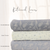 Dusty Denim Botanical Leaves Brushed Rib Knit Fabric (sold by half yards)