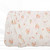 Beth's Exclusive Coral Tulip Bouquets Brushed Rib Knit fabric (sold by half yards)