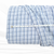 Blue Plaid Seersucker Fabric (sold by half yards)