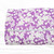 Beth's Exclusive Plum Floral Clusters Penny Size Linen Swiss Dot Fabric (sold by half yards)