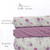 Beth's Exclusive Lavendar Posy Bunches Penny Size Linen Swiss Dot Fabric (sold by half yards)