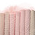 Light Pink Small Linen Swiss Dot Fabric (sold by half yards)