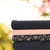 Black Knit Swiss X's Fabric (sold by half yards)