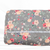 Beth's Exclusive Brown, Pink And Peach Flowers Penny Size Swiss Dot Fabric (sold by half yards)