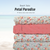 Beth's Exclusive Pink And Peach Flowers Penny Size Swiss Dot Fabric (sold by half yards)