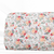 Beth's Exclusive Pink And Peach Flowers Penny Size Swiss Dot Fabric (sold by half yards)