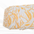 Large Golden Tropical Foliage Linen Penny Size Swiss Dot Fabric (sold by half yards)
