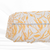 Large Golden Tropical Foliage Linen Penny Size Swiss Dot Fabric (sold by half yards)