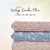 Sky Blue Tropical Shadows Penny Size Linen Swiss Dot Fabric (sold by half yards)