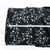 Beth's Exclusive Black Goldenrod Silhouettes 4 Way Stretch Crinkle Poly Fabric (Sold by half yards)