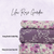 Beth's Exclusive Blush and Mauve Roses Penny Size Linen Swiss Dot Fabric (sold by half yards)