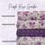 Beth's Exclusive Dusty Plum Roses 4 Way Stretch Crinkle Poly Fabric (Sold by half yards)