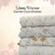 Beth's Exclusive Peach Wildflower Sprigs Linen/Viscose Fabric (sold by half yards)
