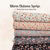 Beth's Exclusive Teal Warm Autumn Sprigs Penny Size Linen Swiss Dot Fabric (sold by half yards)