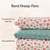Burnt Orange Flora Penny Size Linen Swiss Dot Fabric (sold by half yards)