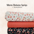 Beth's Exclusive Black Warm Autumn Sprigs Brushed Rib Knit Fabric (sold by half yards)