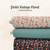 Beth's Exclusive Black Petite Vintage Floral Brushed Rib Knit Fabric (sold by half yards)