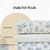 Beth's Exclusive Daisy Summer Variegated Rib Knit Fabric (Sold by half yards)