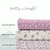 Beth's Exclusive Lilac Bunches Penny Size Linen Swiss Dot Fabric (sold by half yards)