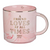 A Friend Loves at all Times Pink Coffee Mug