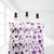 Orchid Floral Splash Penny Size Linen Swiss Dot Fabric (sold by half yards)
