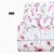 Lilac Floral Sprigs Penny Size Linen Swiss Dot Fabric (sold by half yards)