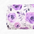 Violet Rose Fantasy Penny Size Linen Swiss Dot Fabric (sold by half yards)