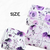 Violet Rose Fantasy Penny Size Linen Swiss Dot Fabric (sold by half yards)