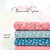 Beth's Exclusive Pink With Flowers And Leaves 4 Way Stretch Crinkle Poly (sold by half yards)