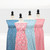 Beth's Exclusive Aqua With Pink And White Flowers 4 Way Stretch Crinkle Poly Fabric (sold by half yards)