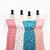 Beth's Exclusive Aqua Floral 4 Way Stretch Crinkle Poly Fabric (sold by half yards)