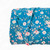 Beth's Exclusive Aqua With Leaves, Pink And White Flowers  4 Way Stretch Crinkle Poly Fabric (sold by half yards)