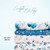 Beth's Exclusive Large Aqua Flowers 4 Way Stretch Crinkle Poly Fabric (sold by half yards)