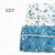 Beth's Exclusive Aqua Leaves 4 Way Stretch Crinkle Poly Fabric (sold by half yards)