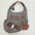 Grey Shoulder Bag w/Mini Satchel