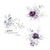 Plum Roses Handkerchief